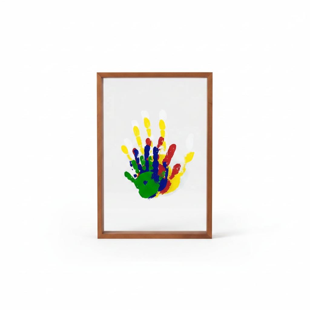 Cadre photo familial empreinte - Main Image