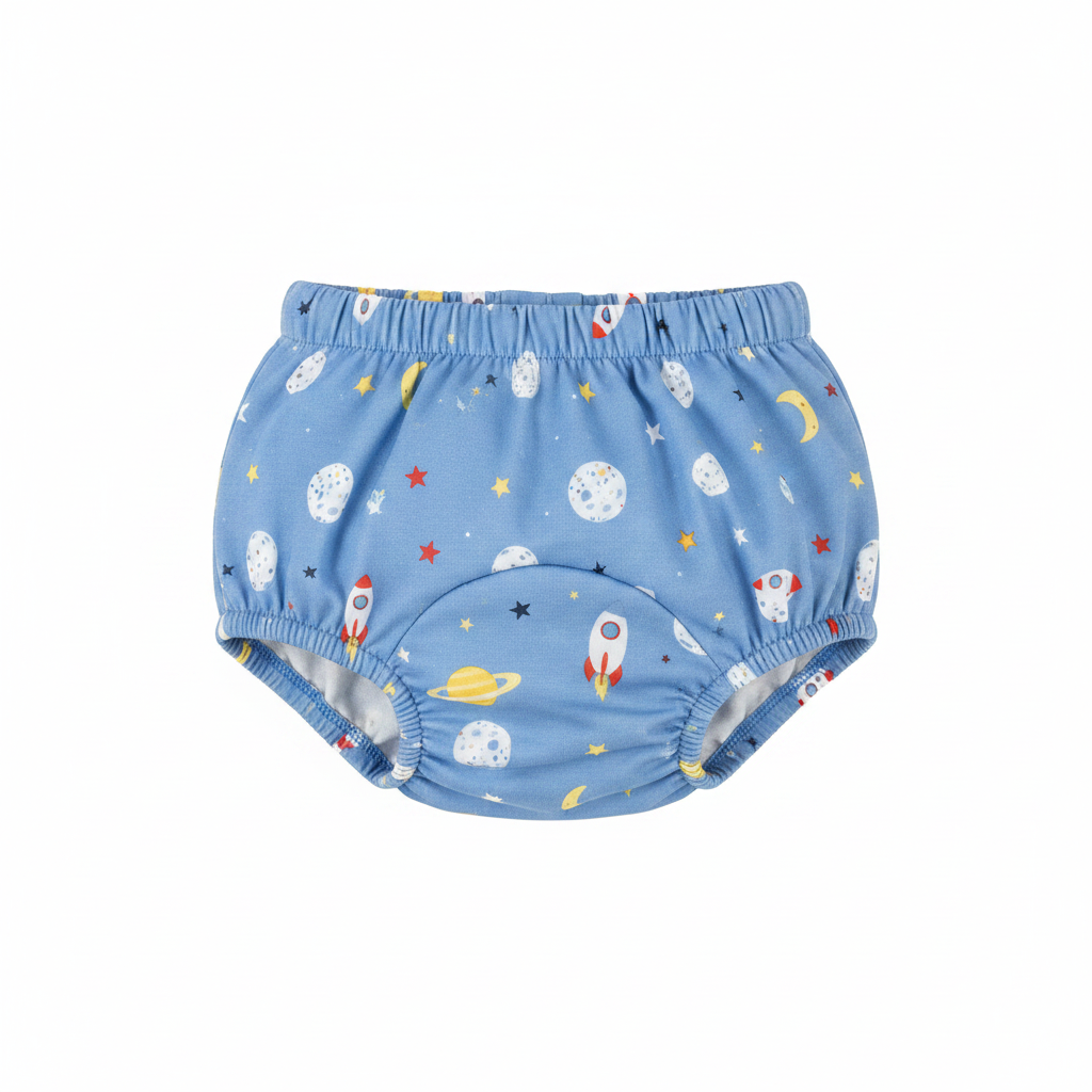 Culotte apprentissage propreté bleue espace